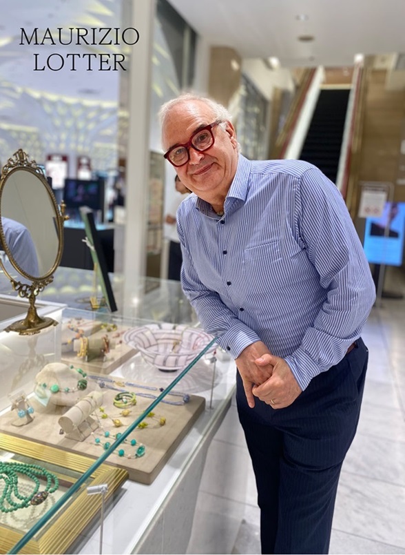 Mauriizio Lotter at an Italian Fair at a Japanese department store