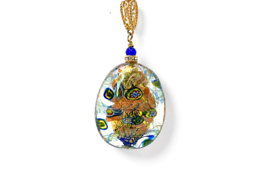 Venetian glass bead handcrafted by Maurizio Lotter 01