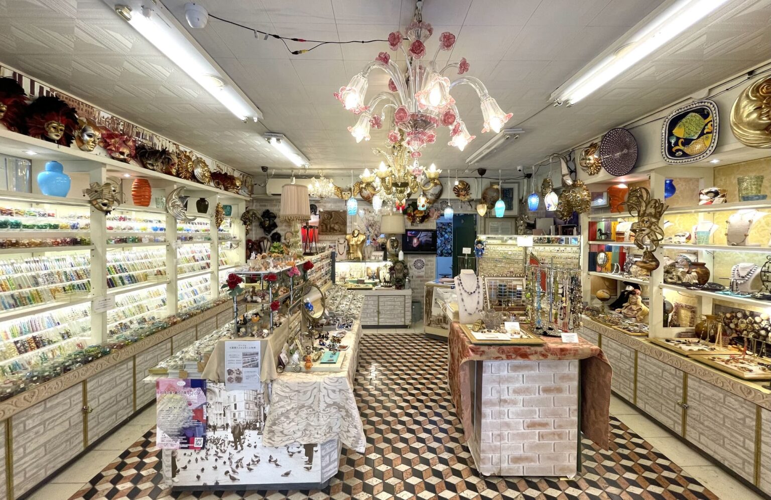 Interioir of VENETIAN BAZAAR in Kichijoji, Tokyo, Japan
