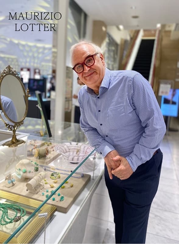 Mauriizio Lotter at an Italian Fair at a Japanese department store