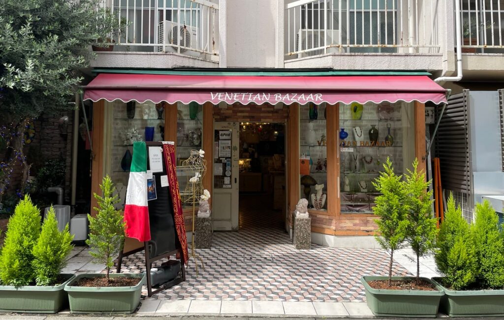 Front entrance of VENETIAN BAZAAR in Kichijoji, Tokyo, Japan