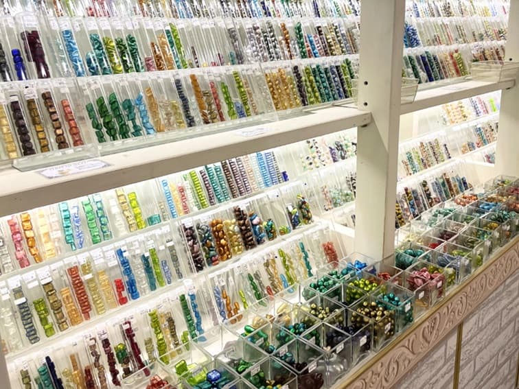 Handcrafted Venetian glass beads