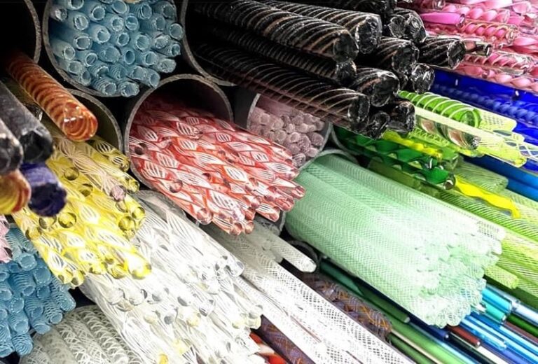 Handcrafted Venetian glass rods